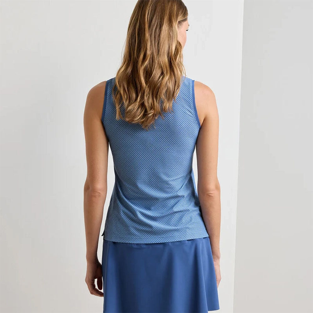 Peter Millar Palmetto Palms Sleeveless Button Polo