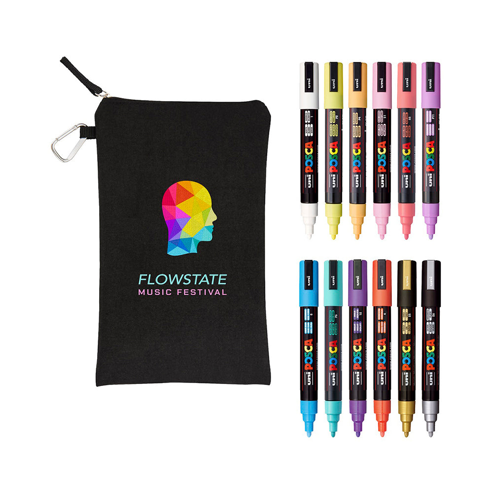 12 Piece Soft Marker Set with Bag