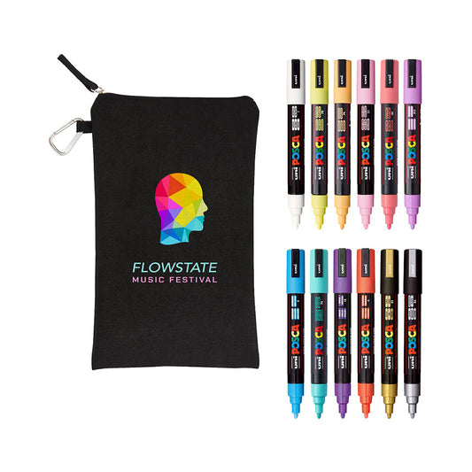 12 Piece Soft Marker Set with Bag