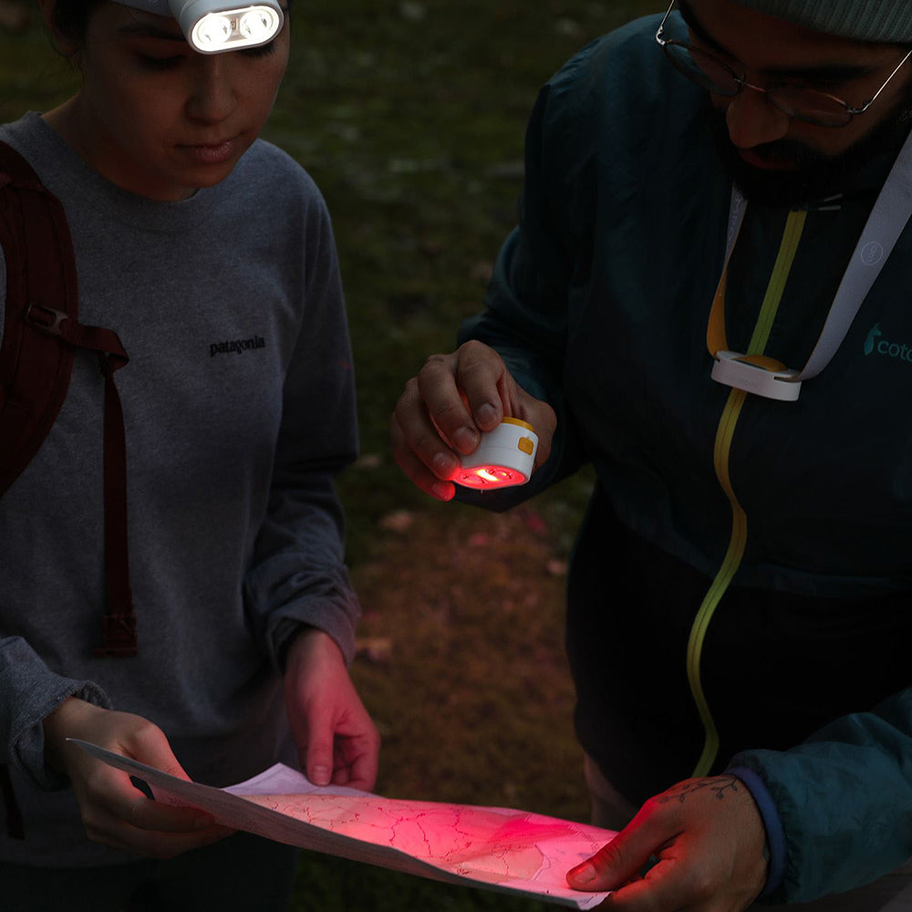 2-in-1 Solar Headlamp and Flashlight