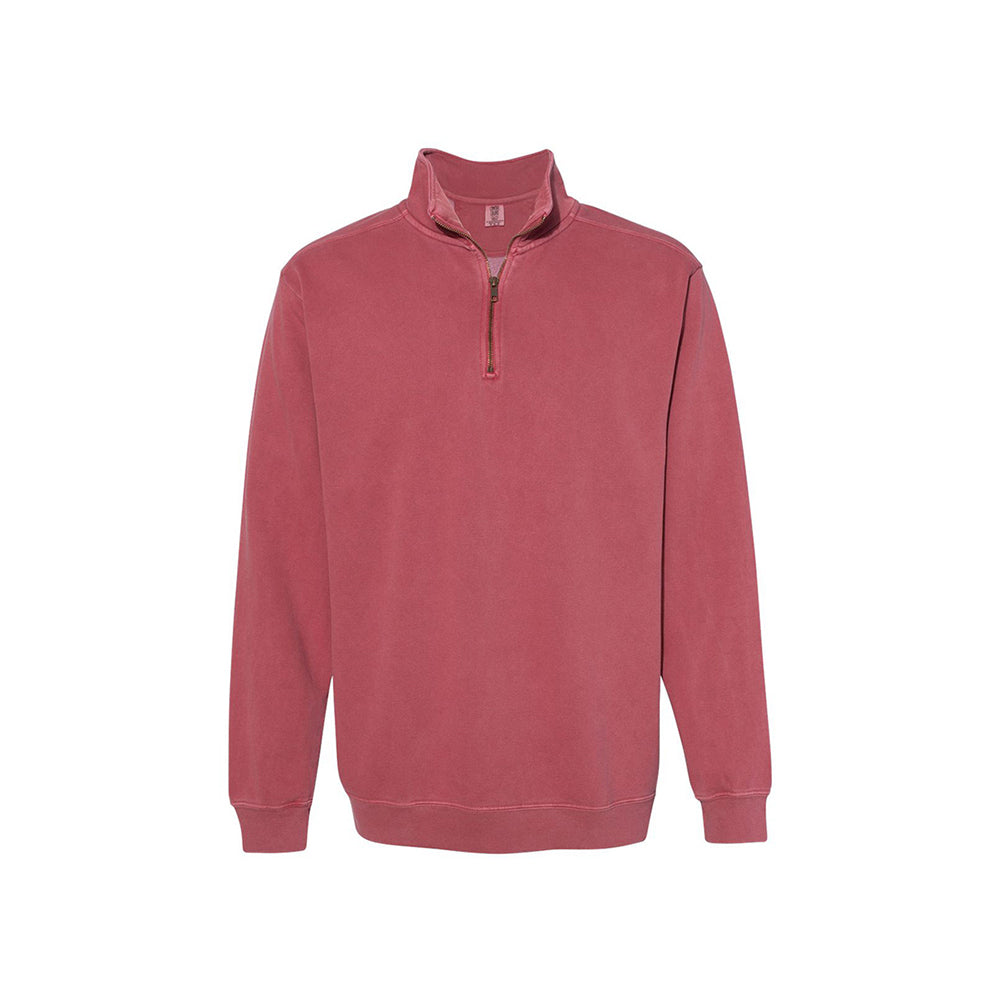 Garment Dyed Quarter Zip Sweatshirt