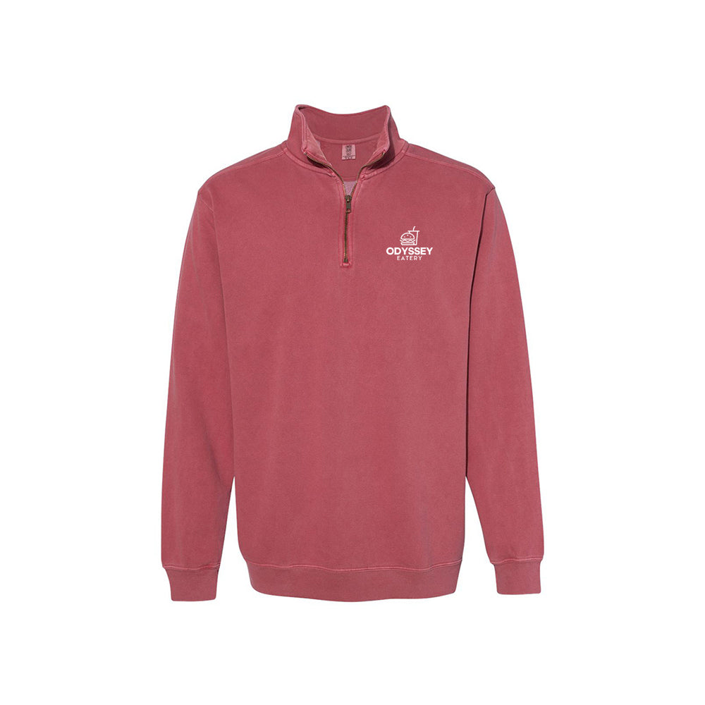 Garment Dyed Quarter Zip Sweatshirt