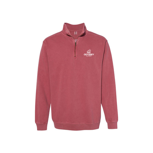 Garment Dyed Quarter Zip Sweatshirt