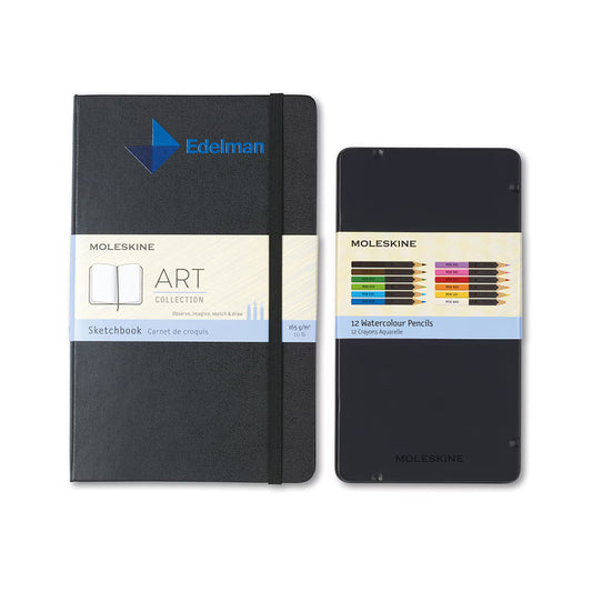 Moleskine Sketchbook and Watercolor Pencils Kit
