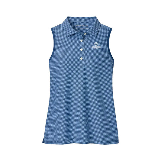 Peter Millar Palmetto Palms Sleeveless Button Polo