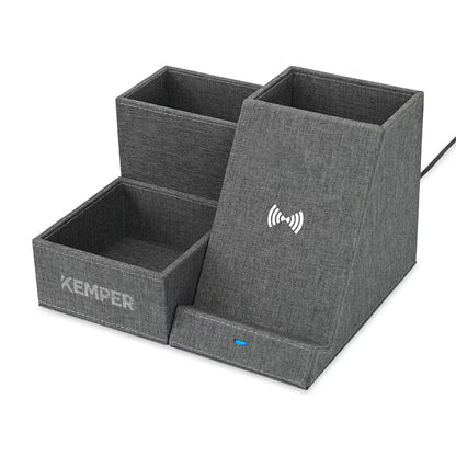 Recycled Charging Desk Organizer