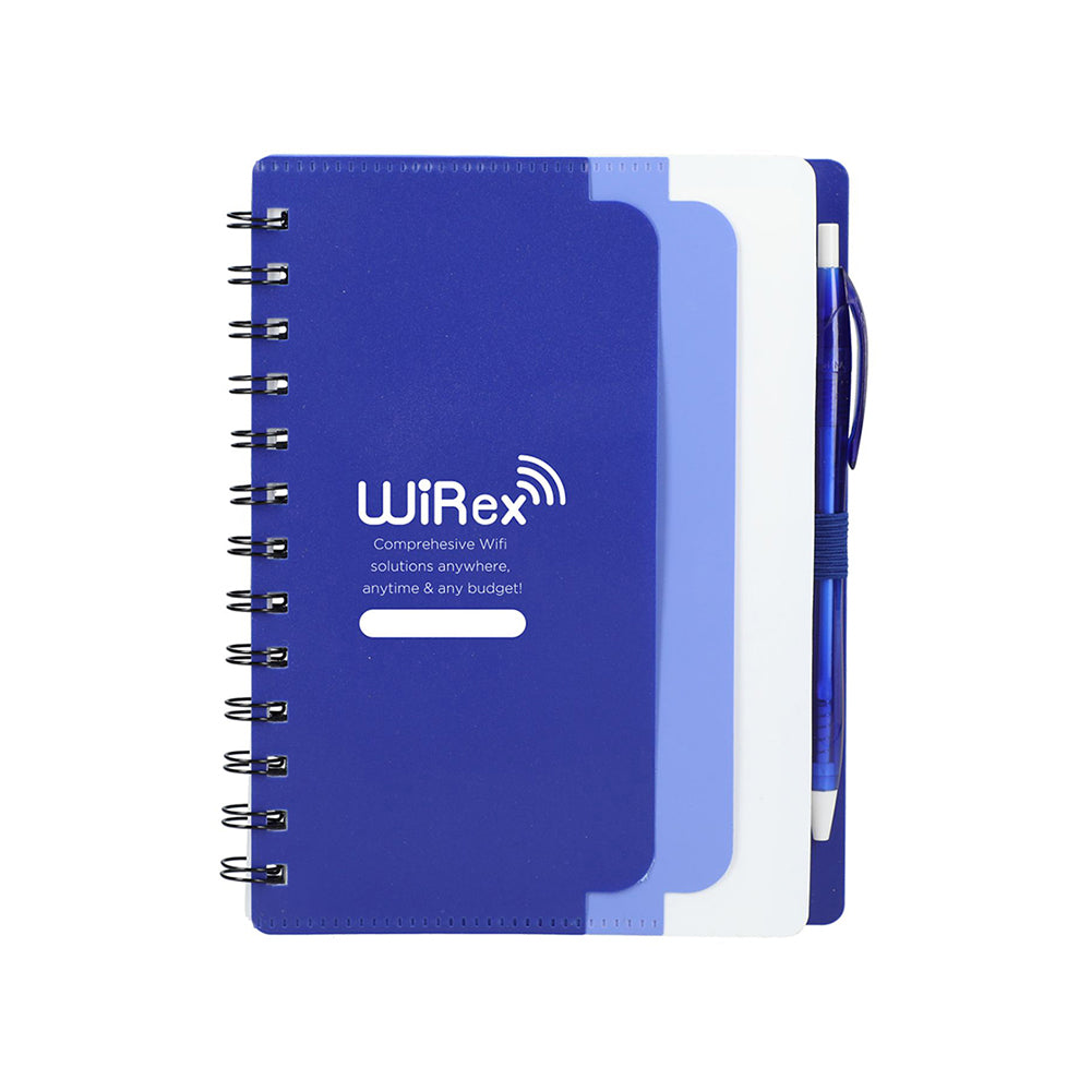 Recycled Pocket Spiral Notebook with Pen