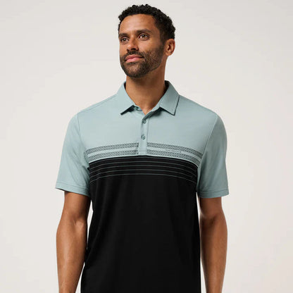 TravisMathew Men's Short Sleeve 2- Tone Polo