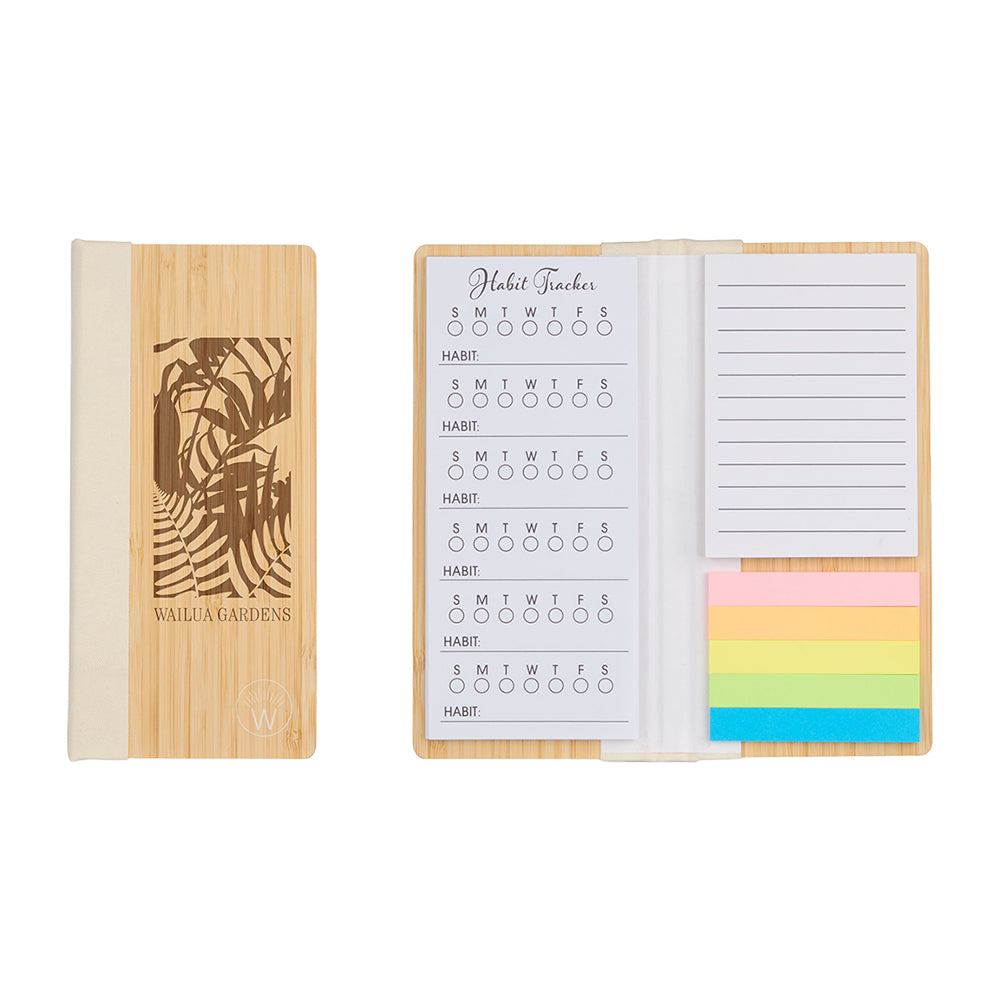 Wellable Bamboo Sticky Note Pad