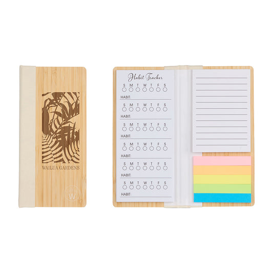 Wellable Bamboo Sticky Note Pad