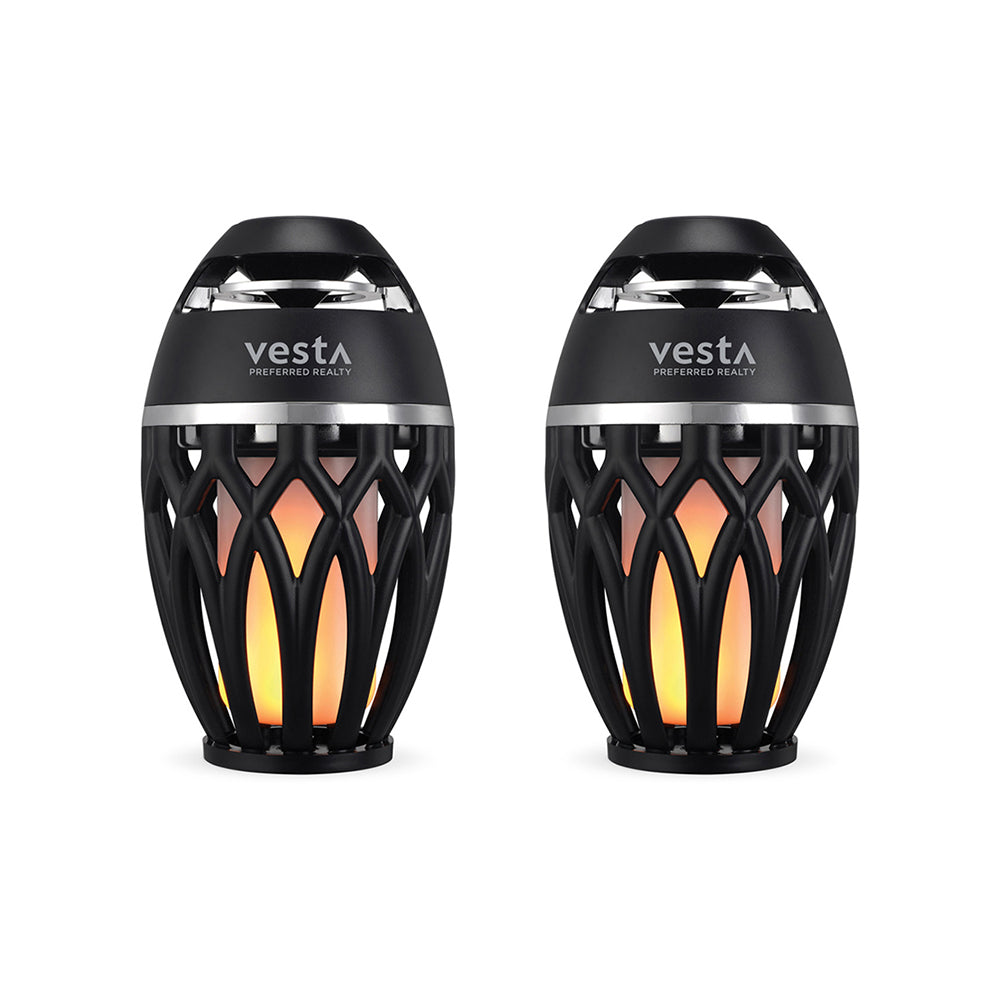 iLive Tiki & Bluetooth Speaker with LED Flame